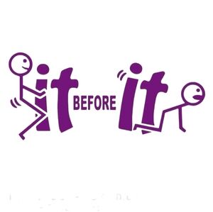 FK It- Stick‎ Figure - F You Funny Vinyl Graphic Auto Decor Decal Bumper Sticker